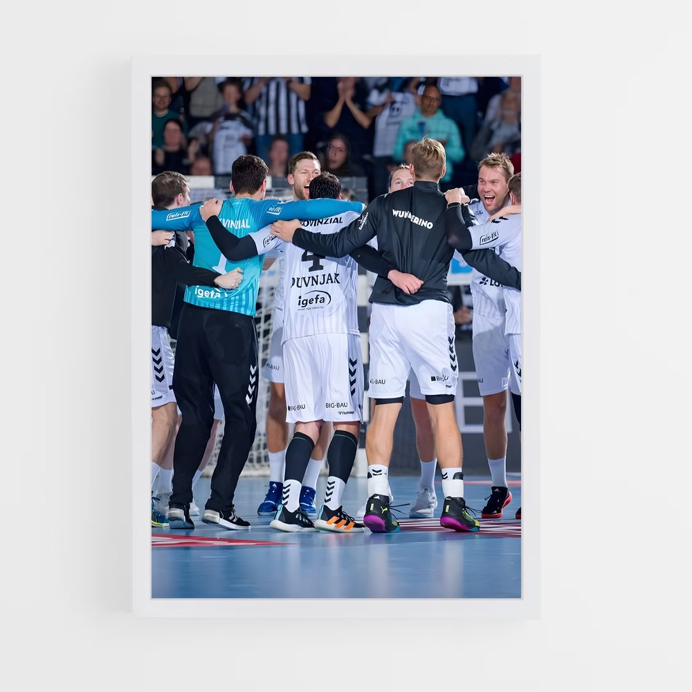 Poster La Victoire des Joueurs – affiche Handball (vue 3)
